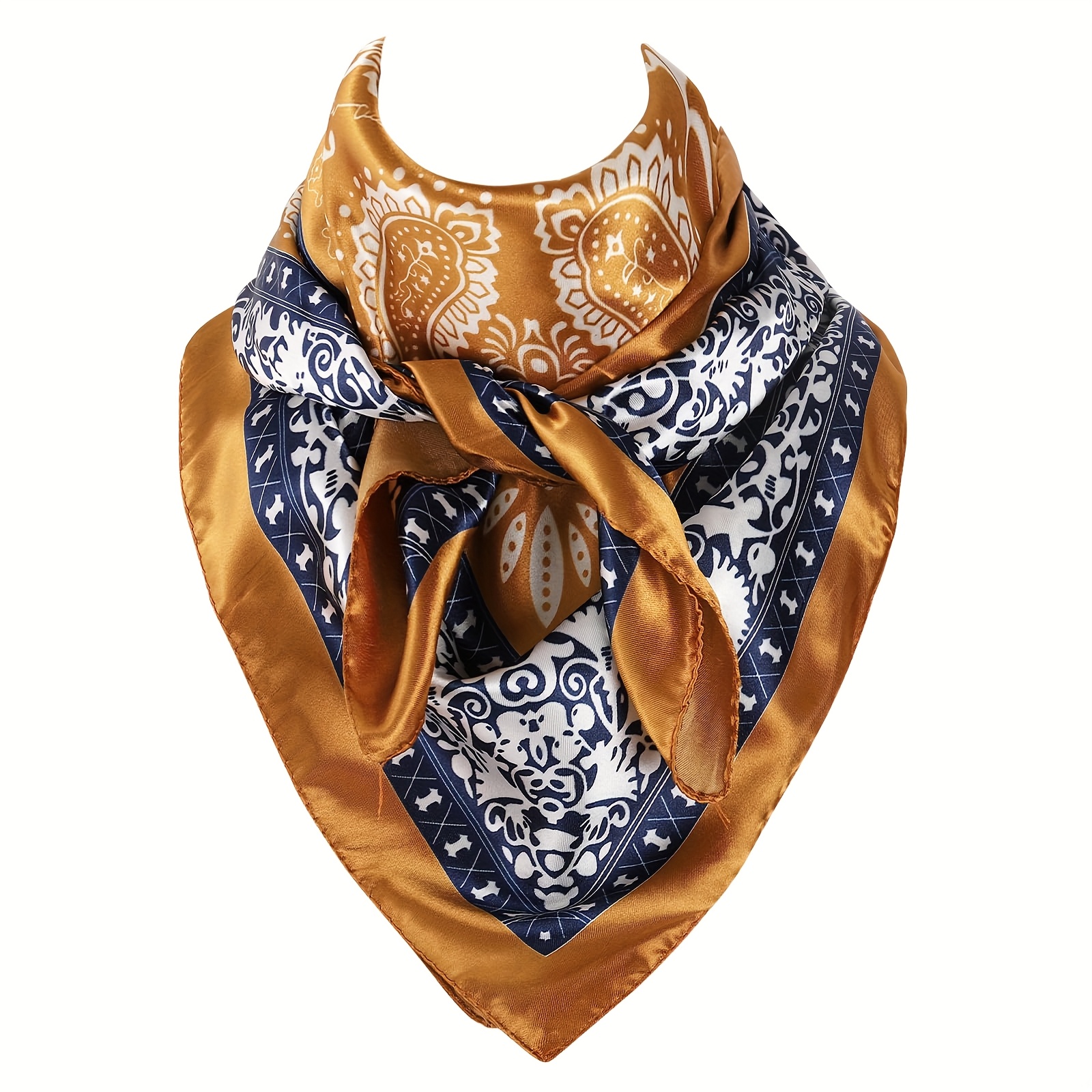 mens large western cowboy scarf polyester vintage bandana - Temu