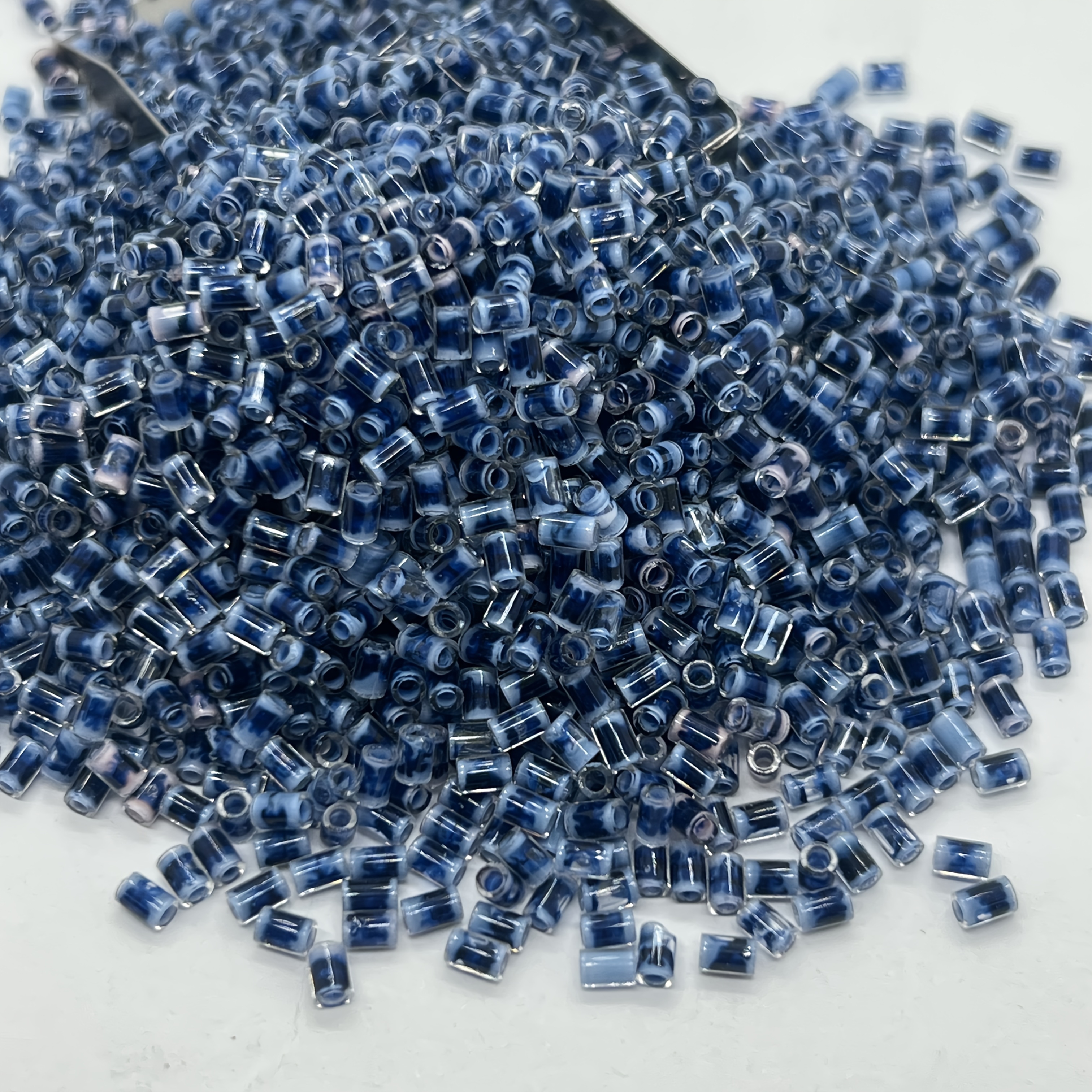 Colorful Bamboo-shaped Glass Bead Set, 320pcs for DIY Jewelry Making