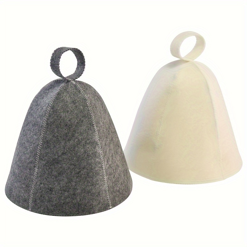 

Unisex Felt Hair Drying Cap And Sauna Cap - Unscented, Soft And Absorbent Towel For Home Use