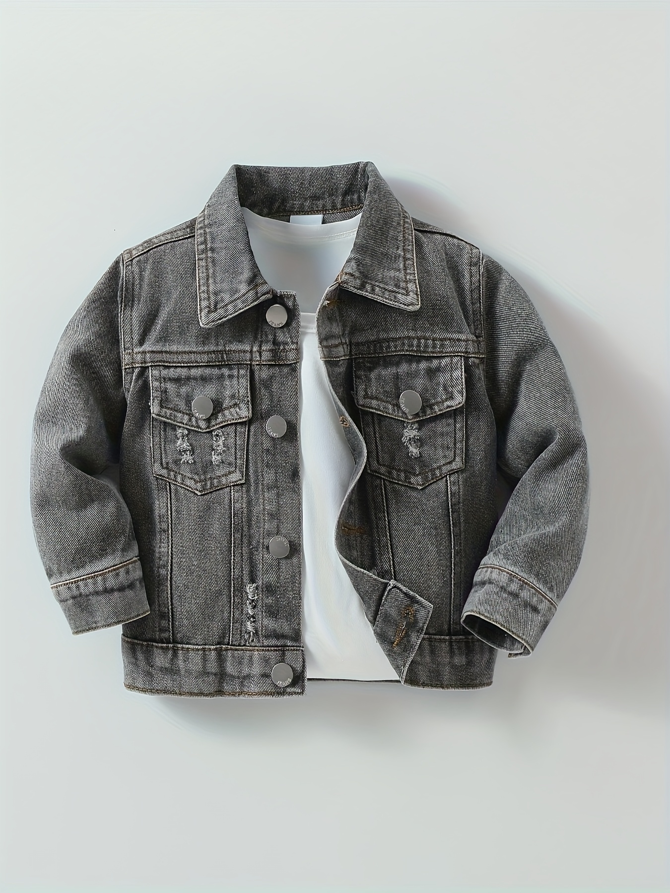 boys denim jacket sold on Temu Canada