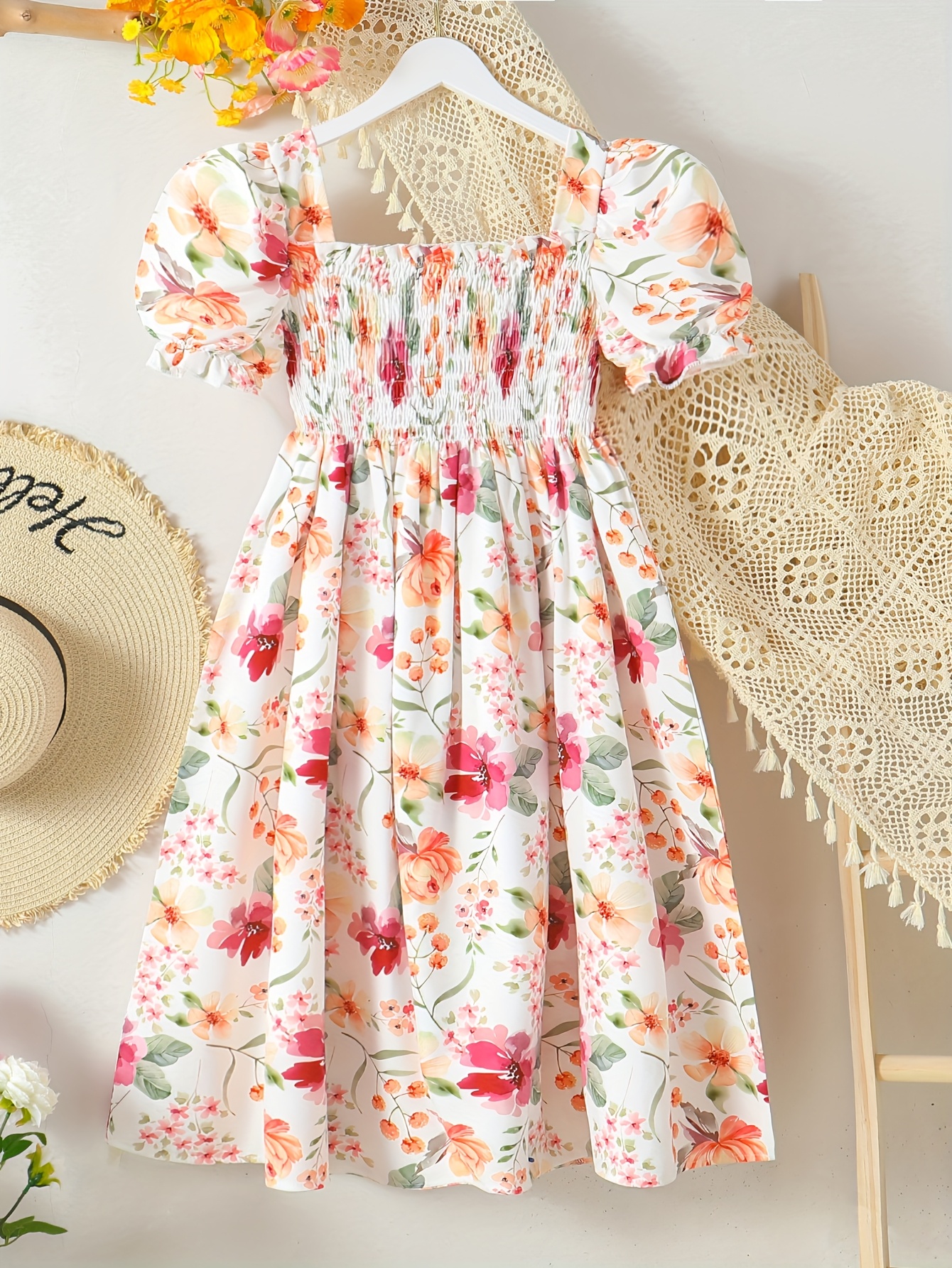 girl summer dresses Cascading Rainbow Ruffle Dress Rainbow / 4T/5Y have piece for any girls wardrobe. Girl Party Dresses Girls Summer