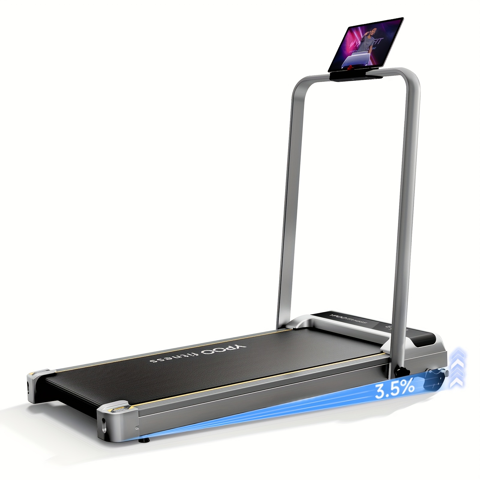 TEMU Ypoo Walking Pad Treadmill, Walking Pad With Incline, Foldable Treadmills For Home Office Gym Exercise, Portable Desk Treadmill For
