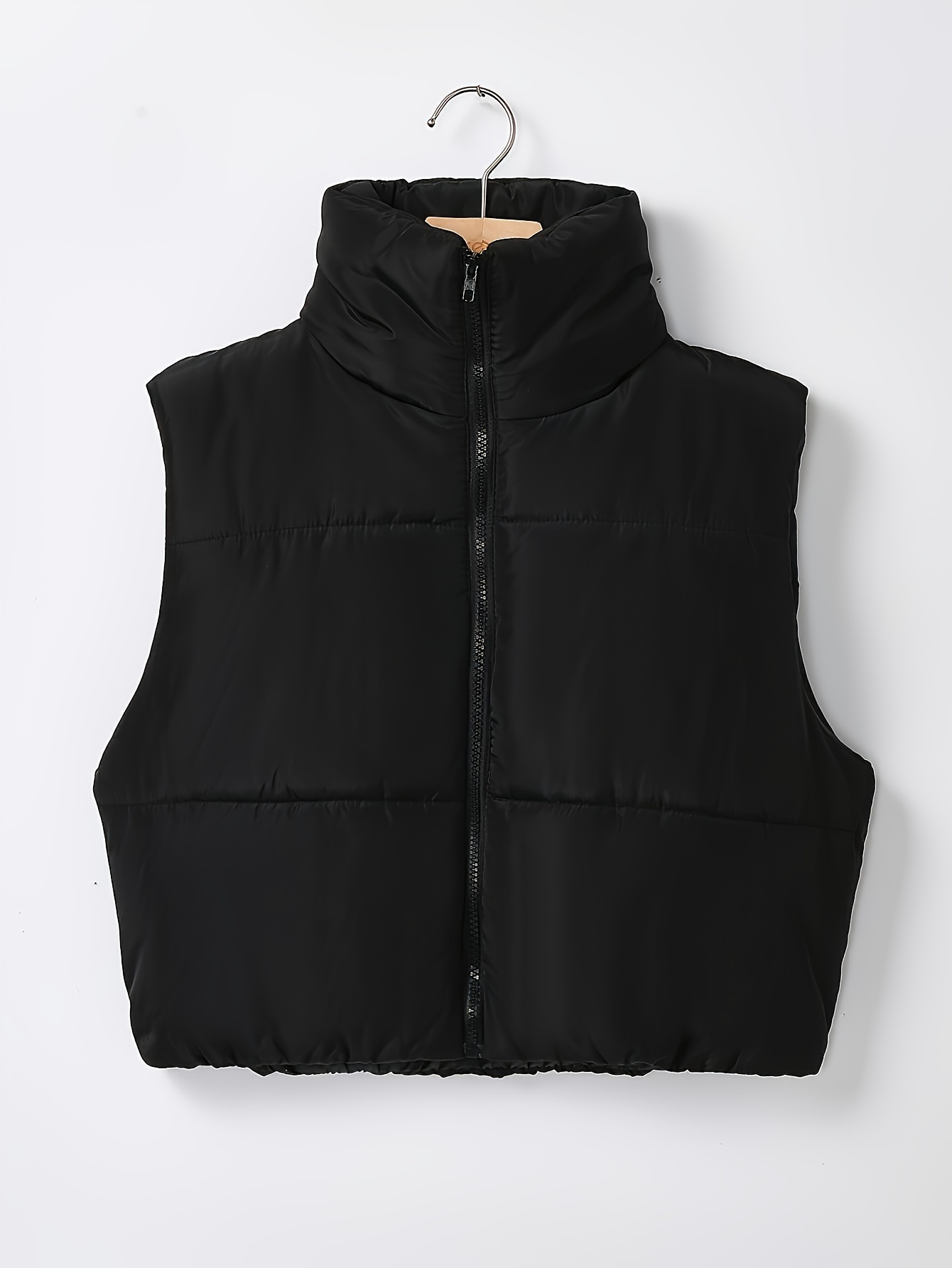kurze pufferweste reißverschluss lässige ärmellose weste Temu