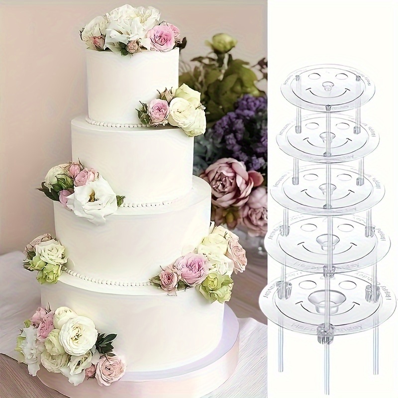 

5- Stand Set, Plastic Stacking Separators 4", 6", 8", 10", 12" For Wedding, & - , Non-electric,