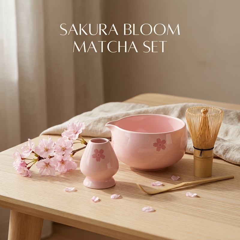 TEMU Ceramic Matcha Tea Set Gift Box Japanese Exquisite Set Kiln- Series Tea Separator With Spout Matcha Bowl Cross-border Ceramic Matcha Bowl