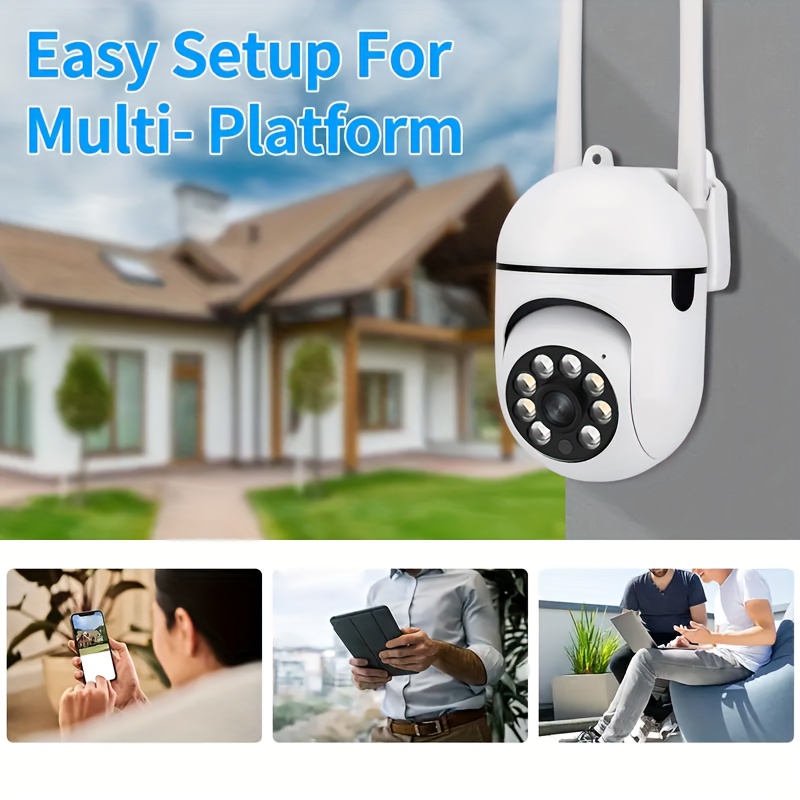 JOOAN PTZ Pan-Tilt Camera with 355° Horizontal + 90° Vertical Rotation | Smart Tracking for Elderly and Children | Day & Night Full Color Vision | Two-Way Audio Intercom | Motion Detection & Voice Alerts | 2.4G Wireless WiFi Connection | Indoor Security Monitoring, Perfect for Home Care of Seniors and Kids