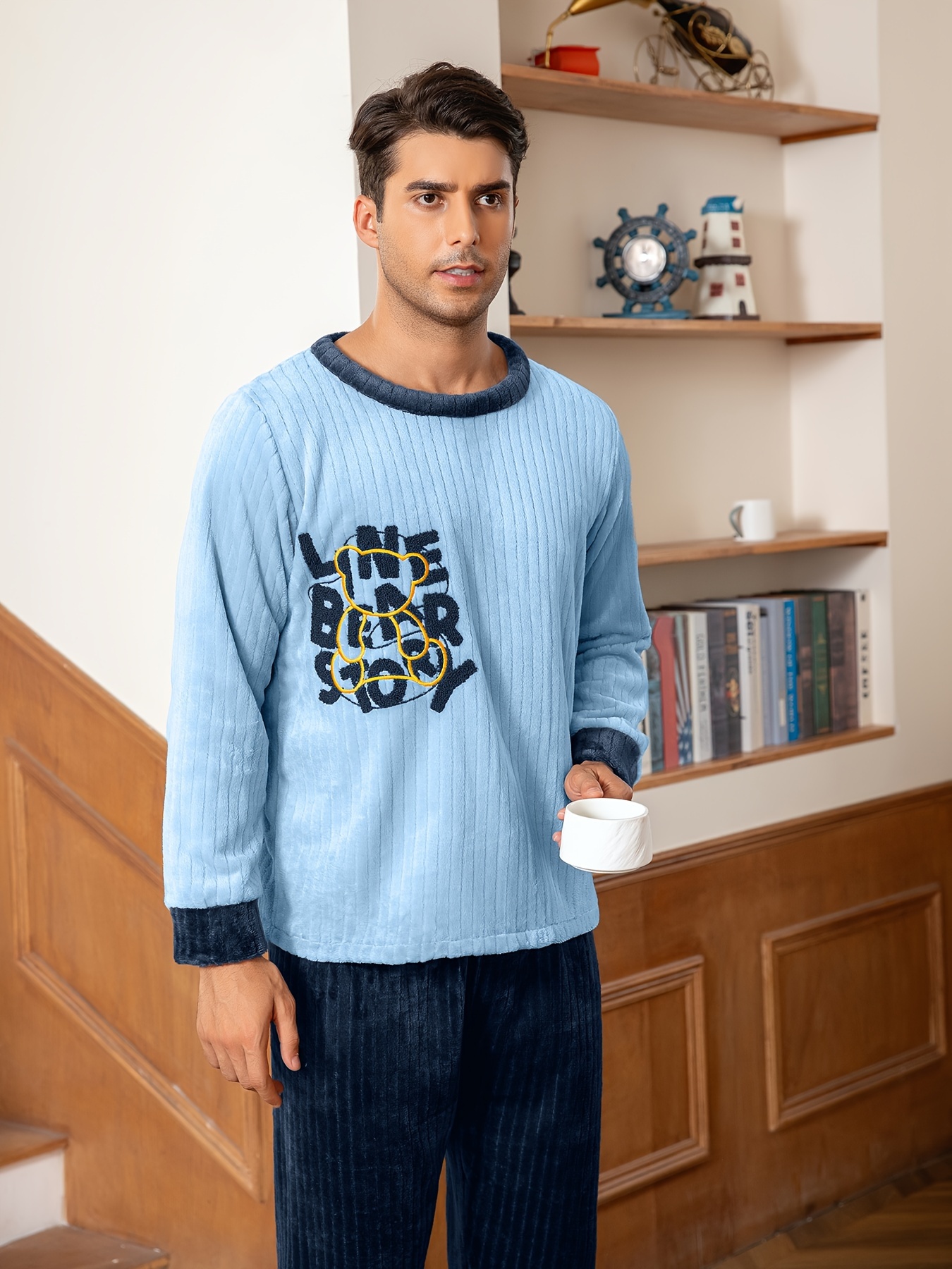 Flannel Pajama Mens Animal Print Pajama Pants Men's Cozy