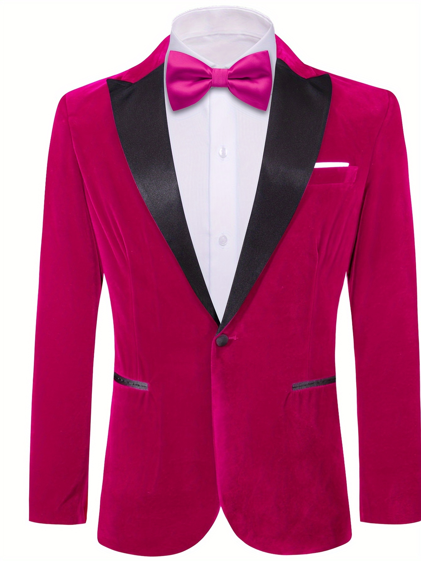 Blazer Homme En Velours Côtelé - Coupe Slim, Un Bouton, Col Châle - Veste De Smoking élégante Pour Soirée, Mariage, événement (couleur Unie)