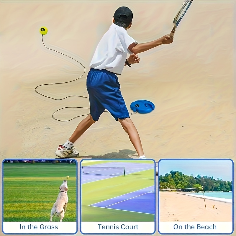 complete tennis training set for beginners racket automatic ball rebounder and rope ideal gift for outdoor sports enthusiasts perfect christmas of polypropylene Product details 4