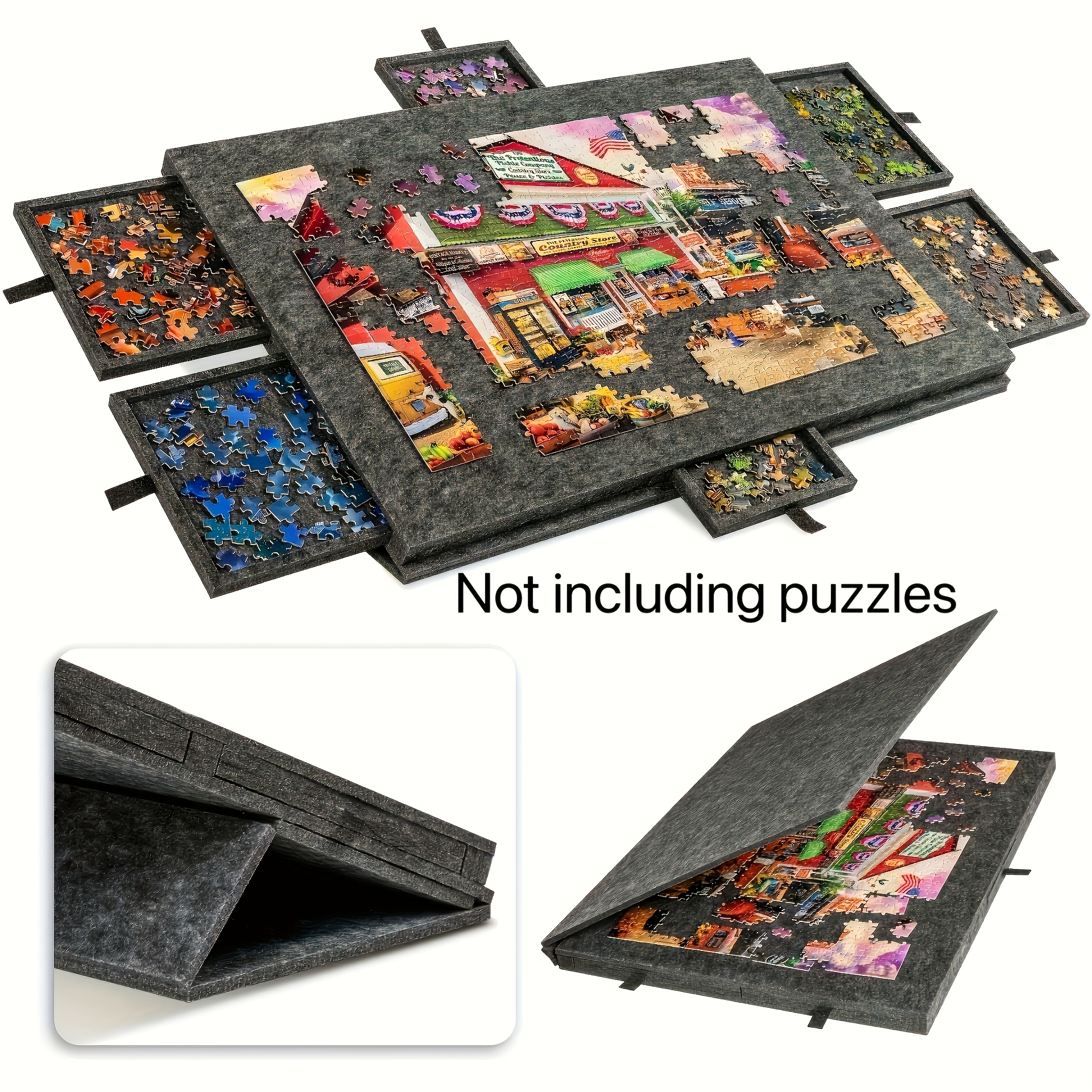 table puzzle portable 6 en 1 support couvercle planche - Temu France
