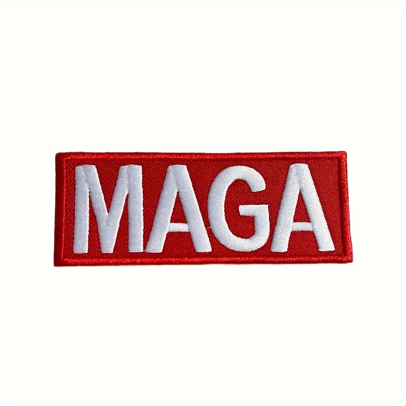 

Single Piece Maga Embroidery Hot Patches, Ironing/sewing Embroidery Appliques, Diy Clothes, Jackets, Jeans, Shoe Decorations