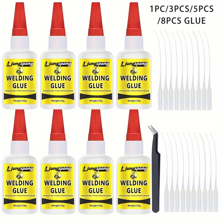 

8pcs/5pcs/3pcs/1pc 50ml Welding Universal Super Adhesive Clear , For Ceramics Metal