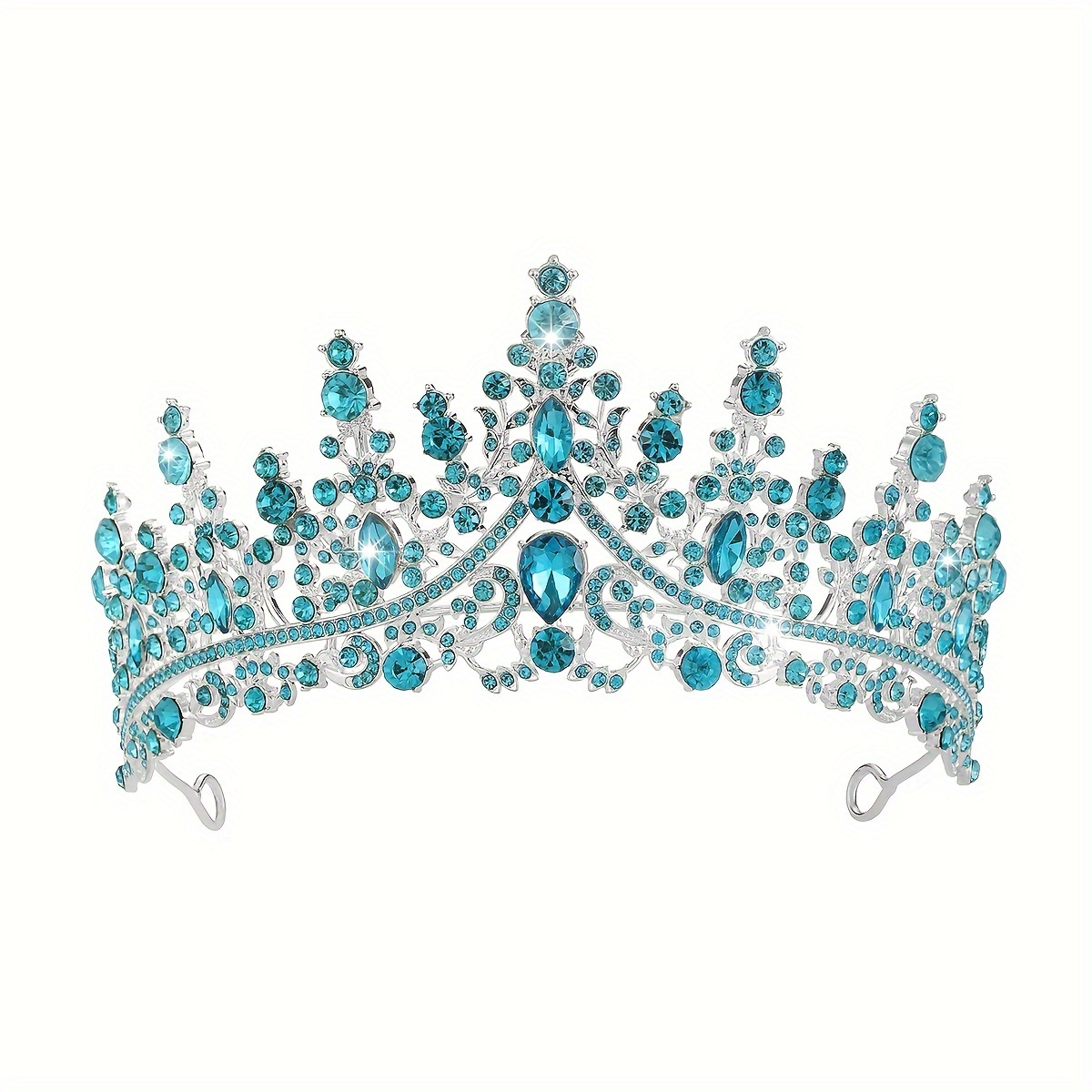 Image of Elegant Birthday Crown - Perfect Gift For Party Prep, No Comb Needed, Hair Clip Included