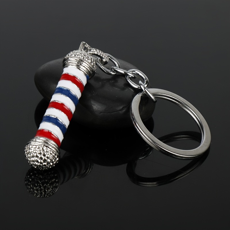 Creative Turn Light Pendant Keychain For Men, Hip Hop Rock Car Key Decoration Pendant