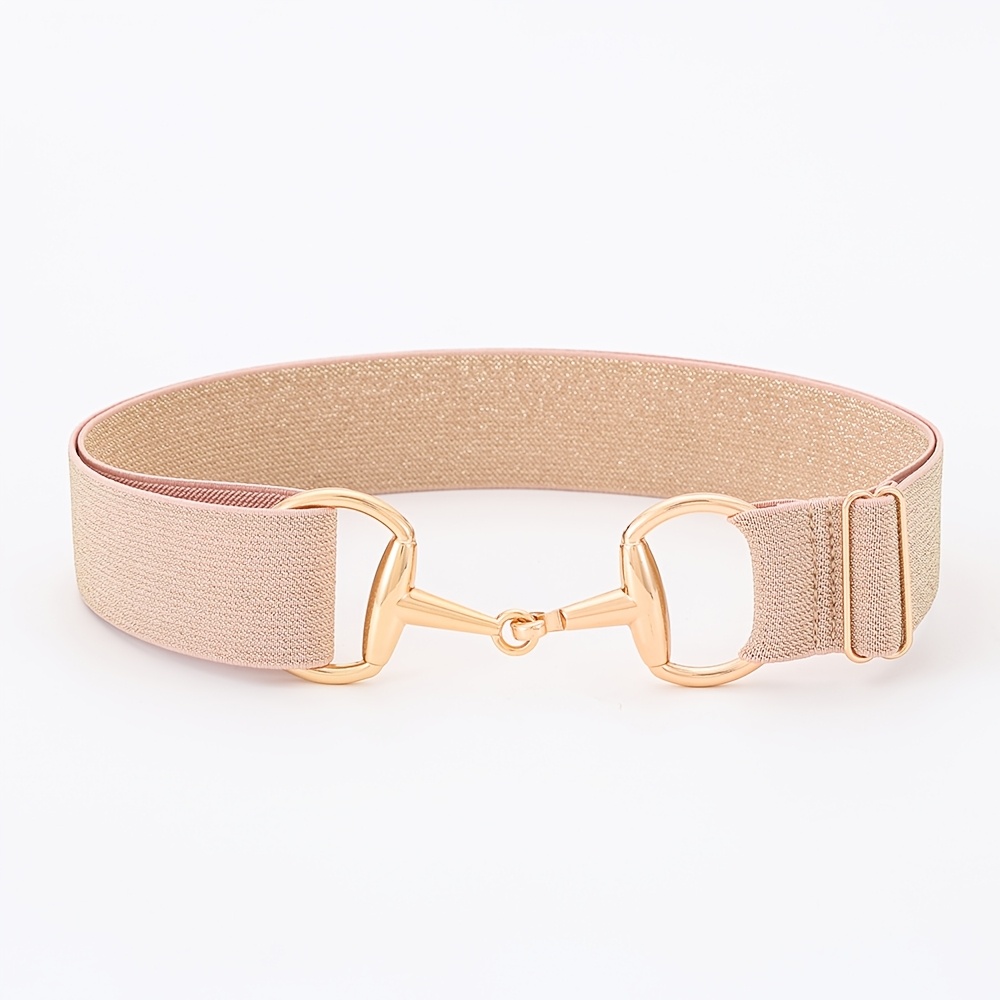 Elastic Waist Belt with Golden Threads for Riding & Equestrian Sports
