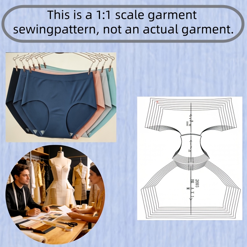 TEMU A Women's Fashionable And Minimalist Style Pants And Underwear Sewing Pattern. A Pattern For Making, Not A Finished Garment. Suitable For Your