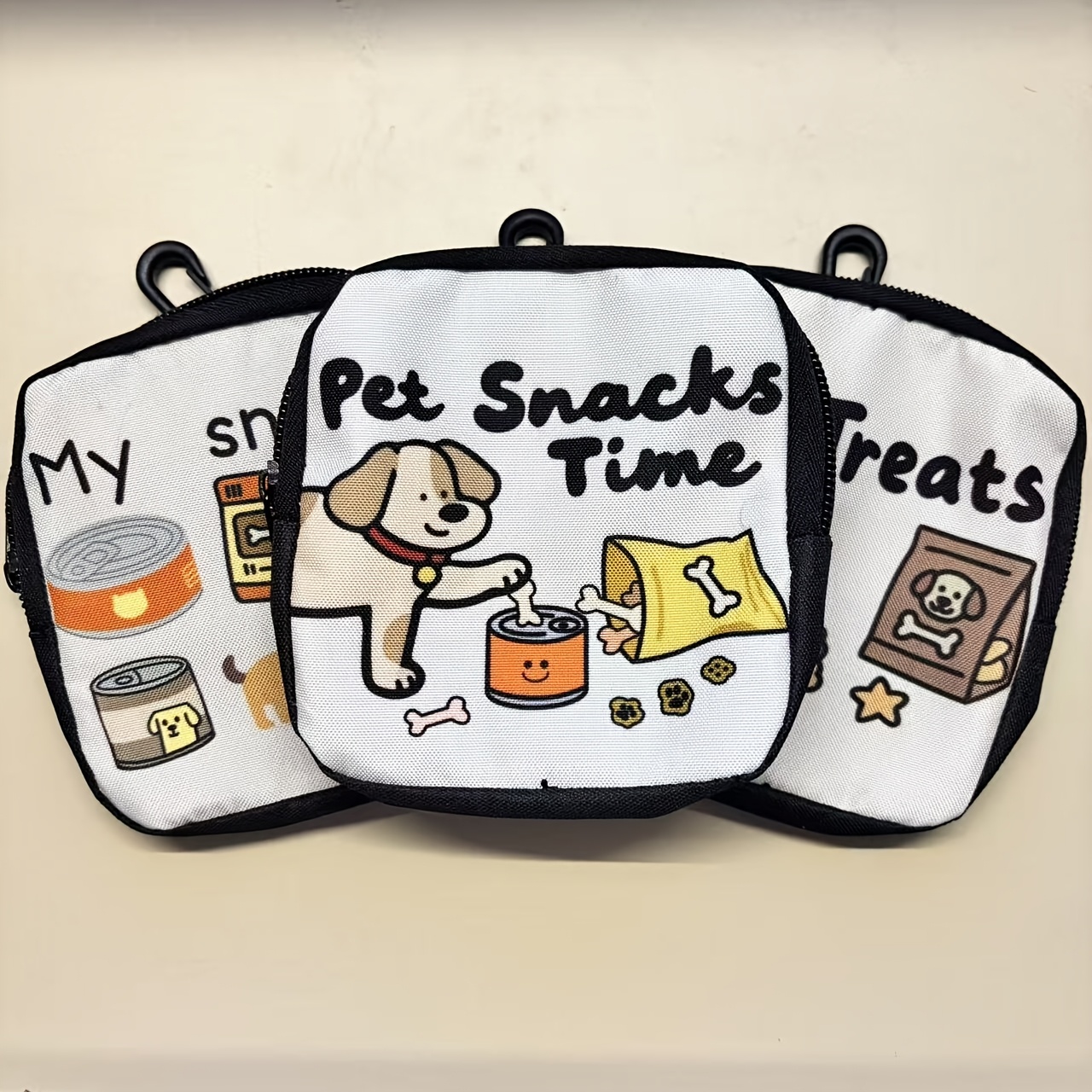 portable pet treat pouch zipper dog snack bag with clip for training and walking Product details 4