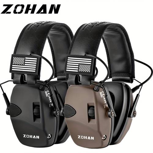 electronic noise cancelling headphones shooting ear protection nrr23db adjustable sound hearing hunting earmuffs