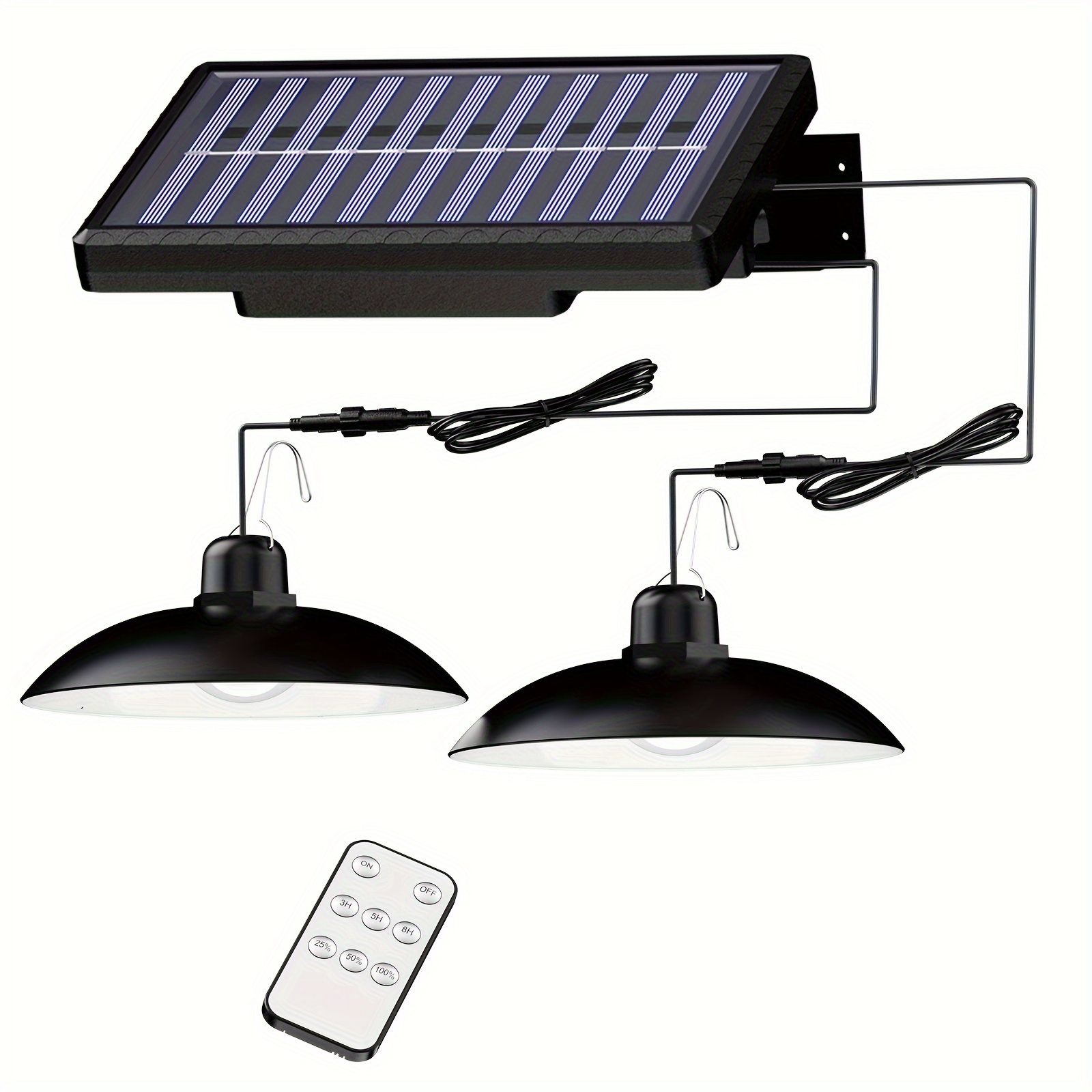 Led Flood Light Solar Remote Control Solar Pendant Lights - Temu