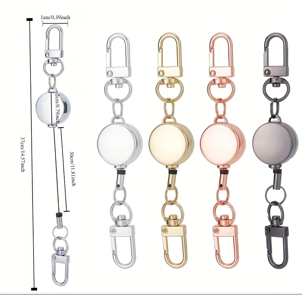 Porte-clés Compact Avec Chaîne Antivol Rétractable – Ne Perds Plus Tes Clés !