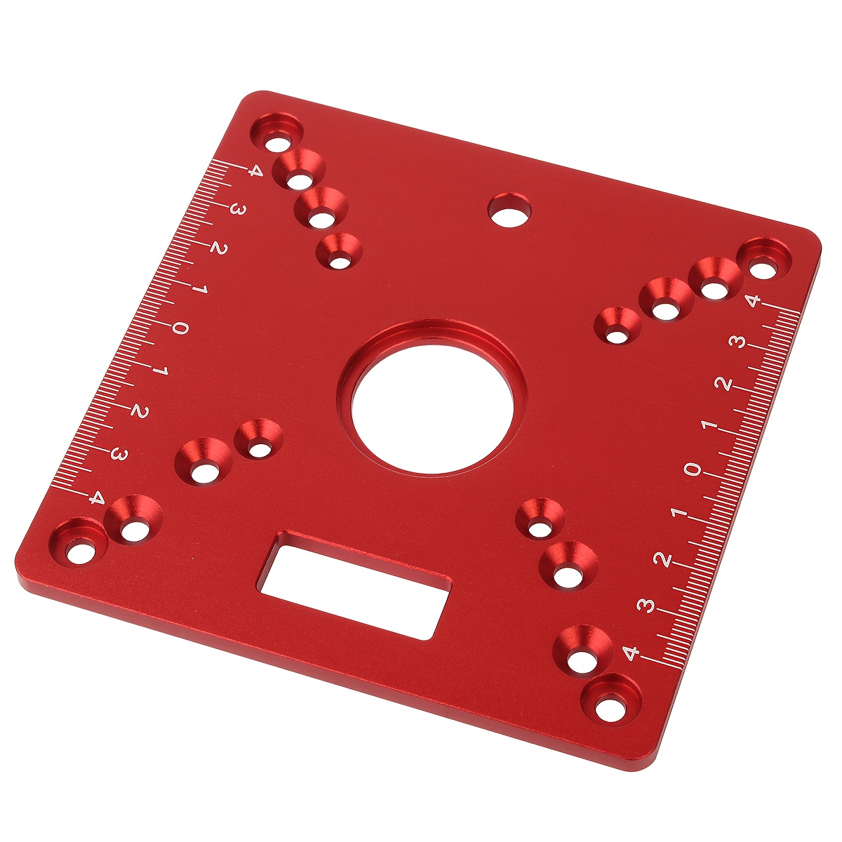 TEMU 1pc Router Table Insert Plate, Mini Square Woodworking Bench Router Flip Plate, Multifunctional Trimming Engraving Table