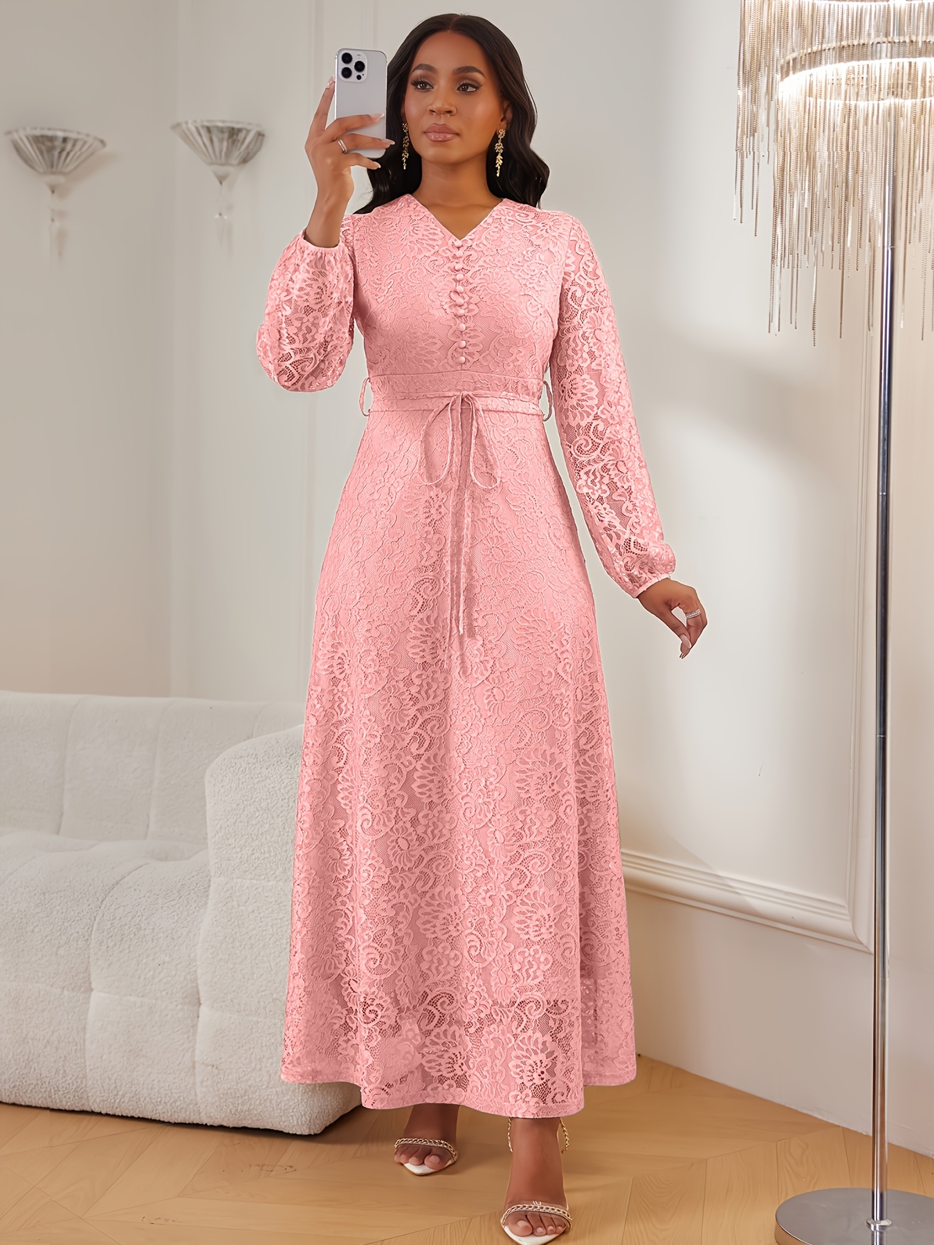 spring autumn womens dress fashionable elegant office party - Temu Mauritius