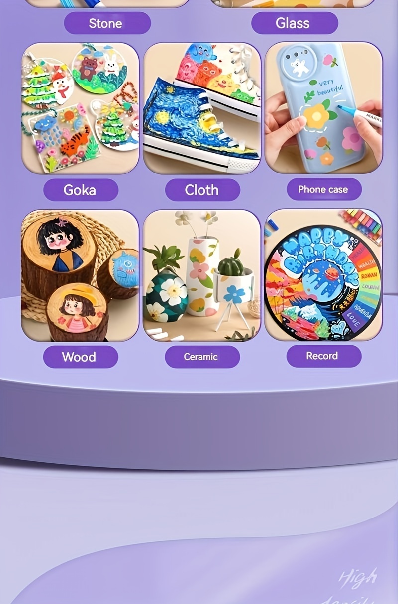 Acrylic Paint Markers for Adults, Fine Tip, Medium Point, Washable, Ambidextrous Plastic Body, Permanent, for Rock, Wood, Glass, Fabric, Ceramic, Stone Arts and Crafts, Professional Artistic Use, Ideal Birthday, Christmas, Easter Gift, for 14+