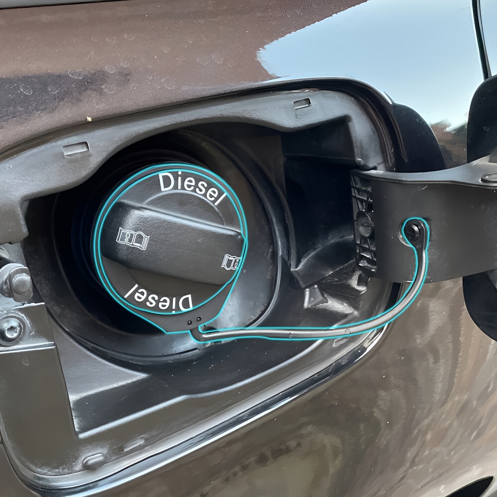 Car Fuel Tank Fixing Coil (Non-Universal) Rubber Anti-Loss Rope Car Accessories Easy to Install Durable Fuel Filler Fixing Rope for Audi for Volkswagen