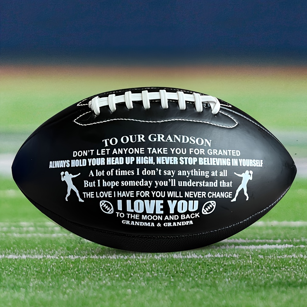 

''to Our '' Printed Footballs For And , Official Size, For Son ( )