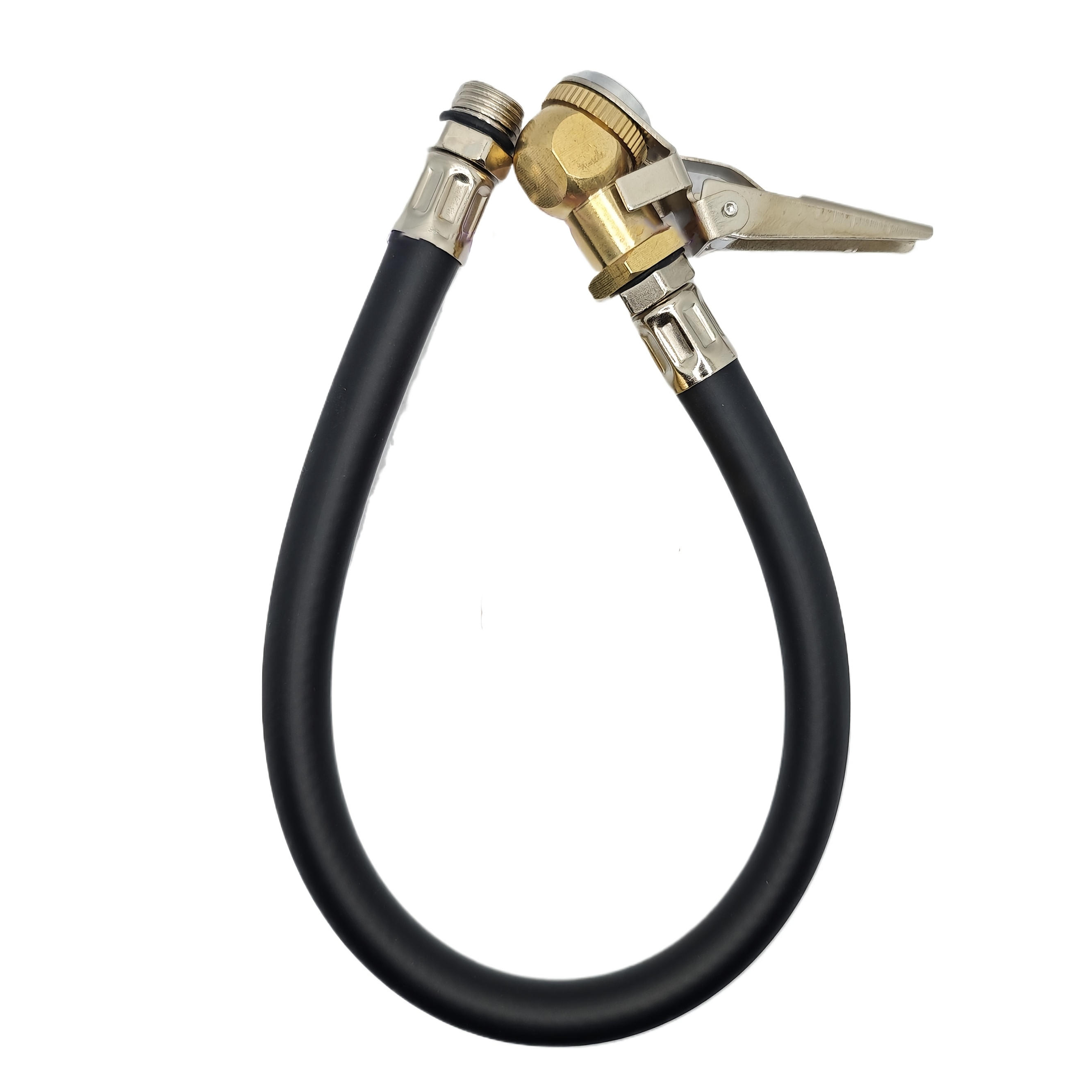 TEMU Locking Tire With Rubber Hose, Tire Inflator Pump Hose Adapter, Tire Inflator Extension Tube, Tire Pump Hose Adapter For Air Compressor