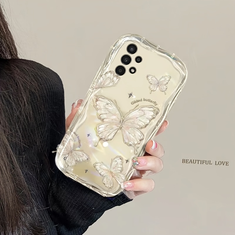 

For Samsung A15, A Transparent And Elegant Butterfly, Is Suitable For A05s Phone Case. It Has A Soft A05 Texture And A Creamy 5g Full Package With A73/a24/a31.