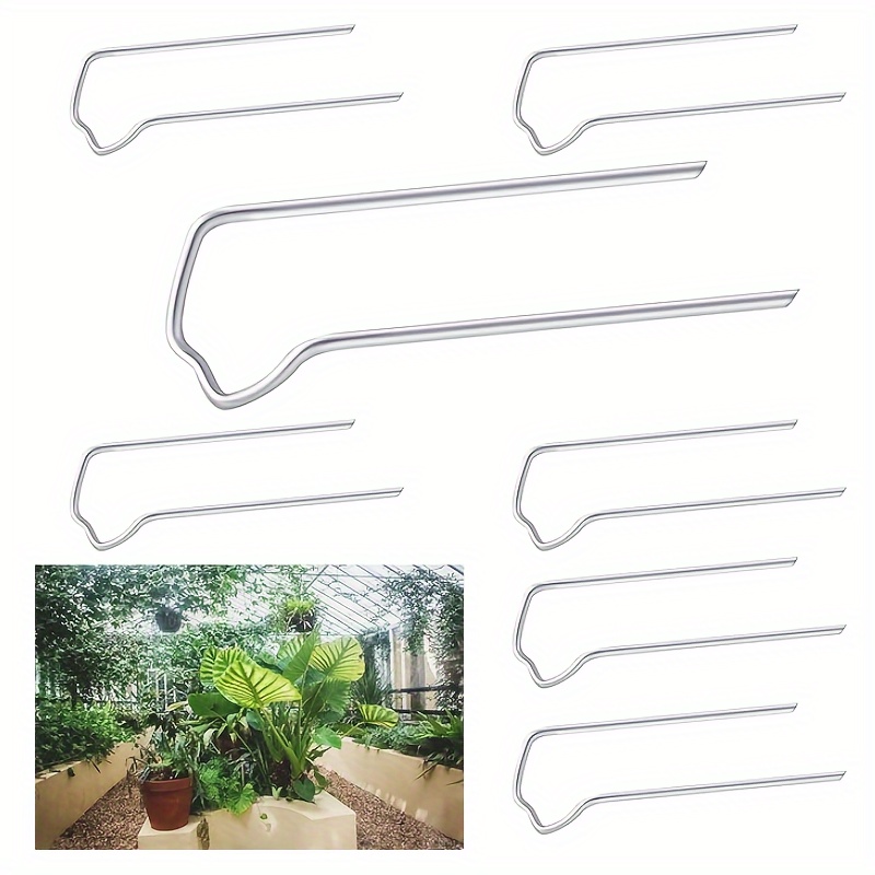 

100/200-piece Green U-shaped Plant Pins For Floral Arrangements, Ferns & Diy Crafts - Ideal For Flower Stems, Straws, Garlands & Holiday Decorations