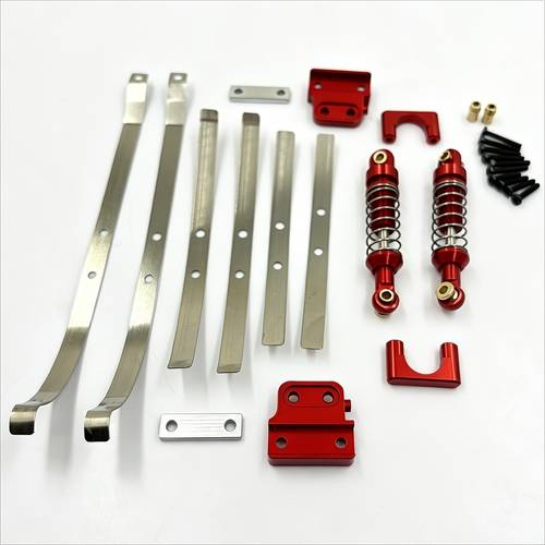 item picture remote control car rear axle fixtures shock absorbers leaf spring kit for mn 1 12 mn82 lc79 remote control car metal