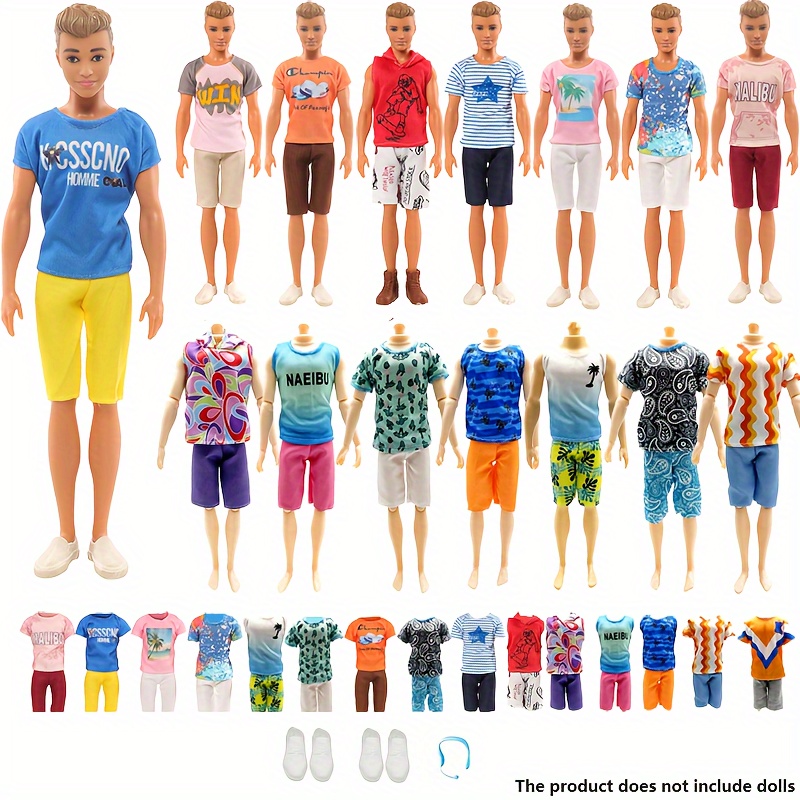 

13pcs 11.8 Male Doll Clothing Accessories, Including 5 , 5 , And 3 Accessories, 's Package, Christmas , , Not Doll