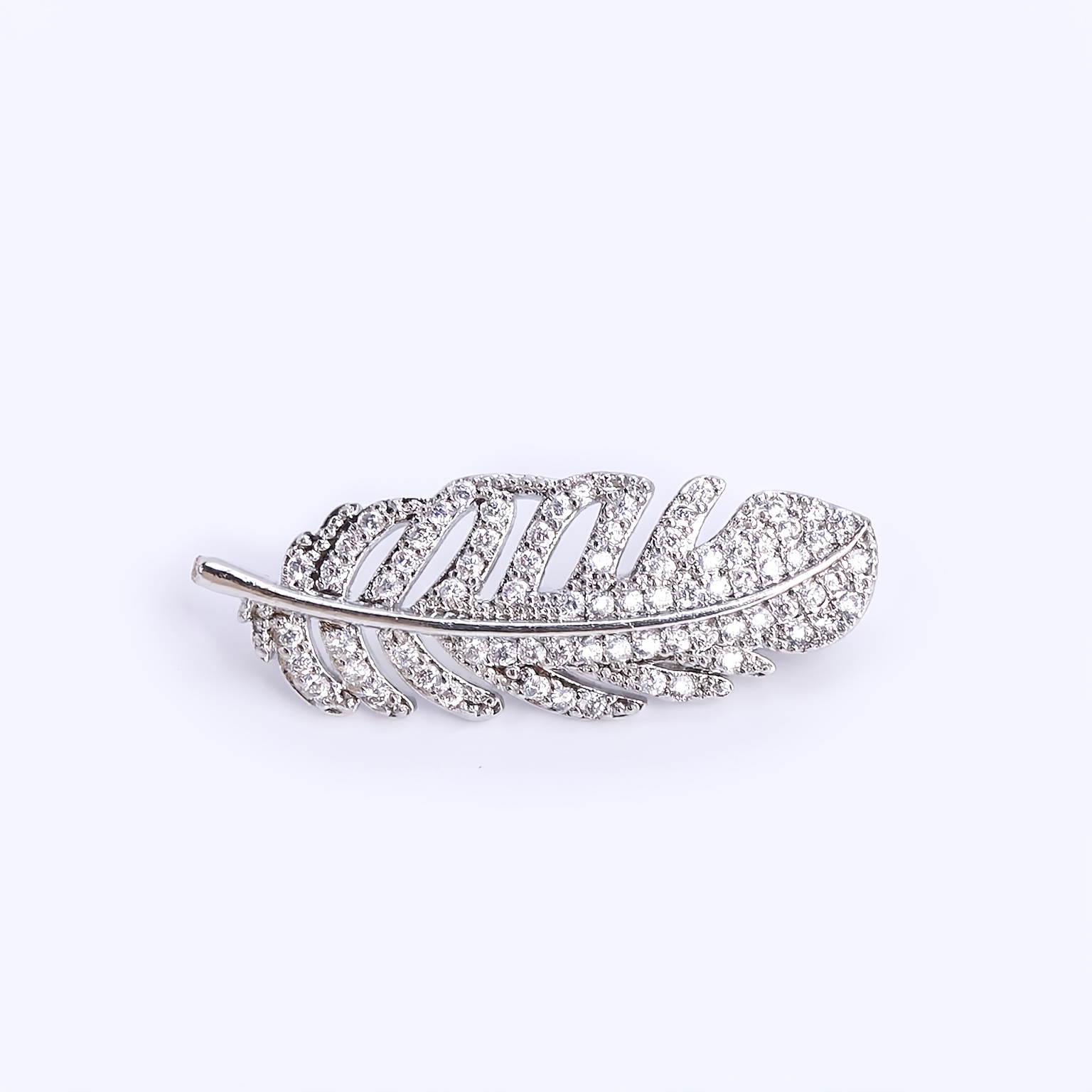 TEMU 1 pieza Cierre de Pluma y Cuentas Chapado en Oro de 18K 12x32mm - Pluma con Recubrimiento de Oro e Incrustaciones para Hacer Collares,