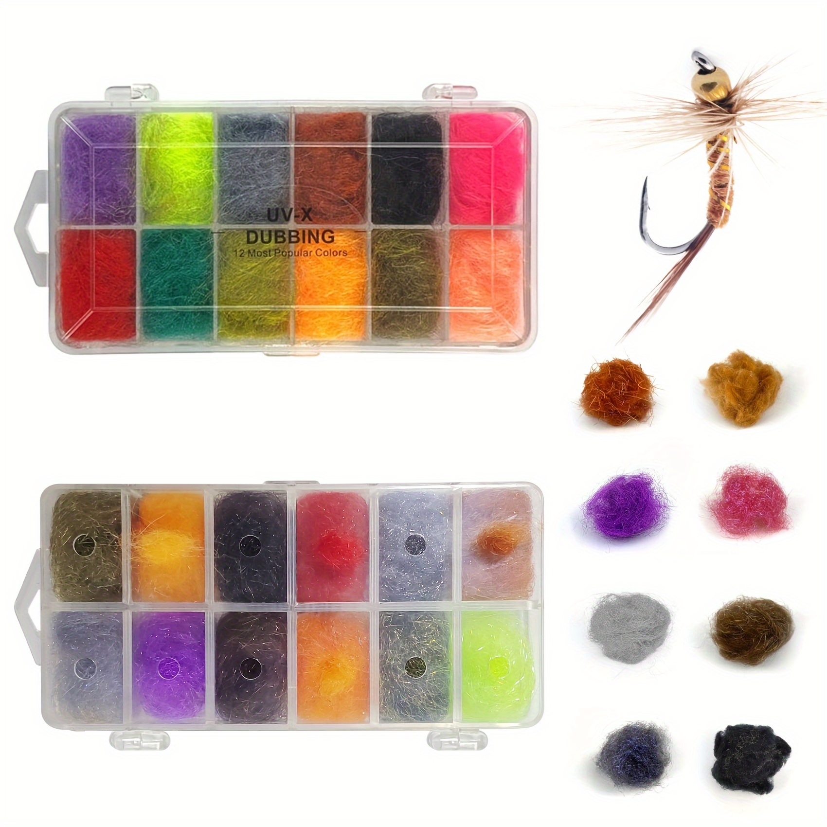 Wapsi Fly Tying Dubbing Dispenser In Camel - Natural Dubbing For Fly Tying With Easy Pinch & Grab