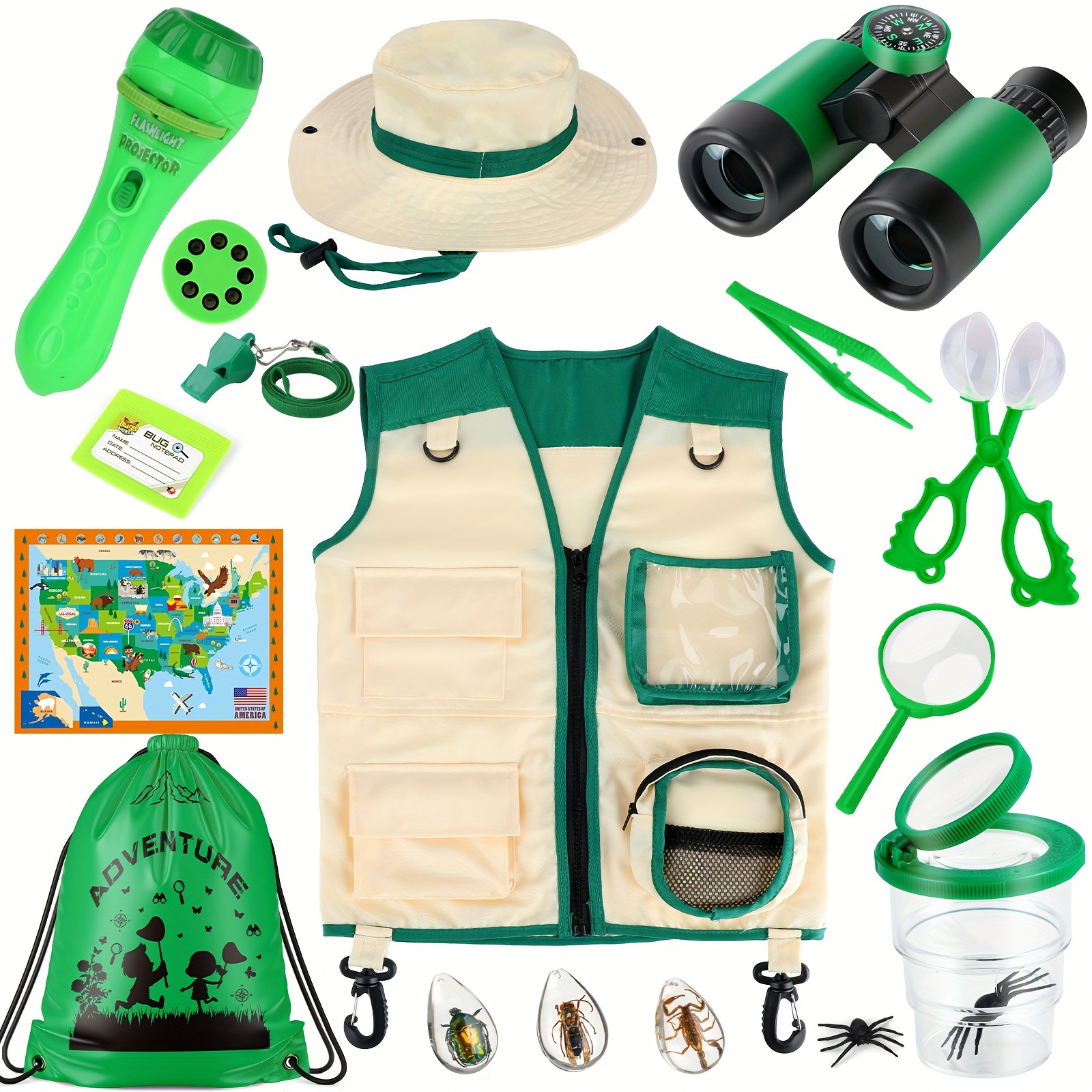 Kids Explorer Kit Bug Catcher Kit camping Gear Kids Explorer - Temu