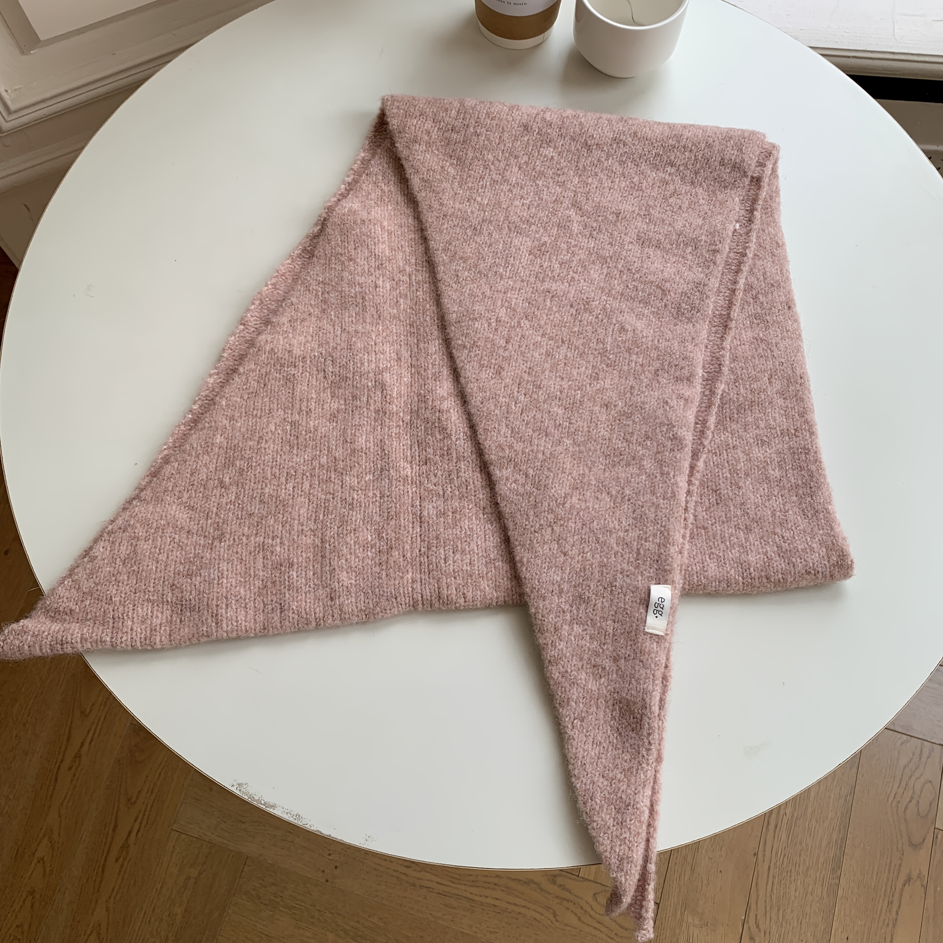 Premium Solid Color Wool Shawl 2025 New Minimalist Large Triangle Scarf For Women Winter Korean Style Atmosphere