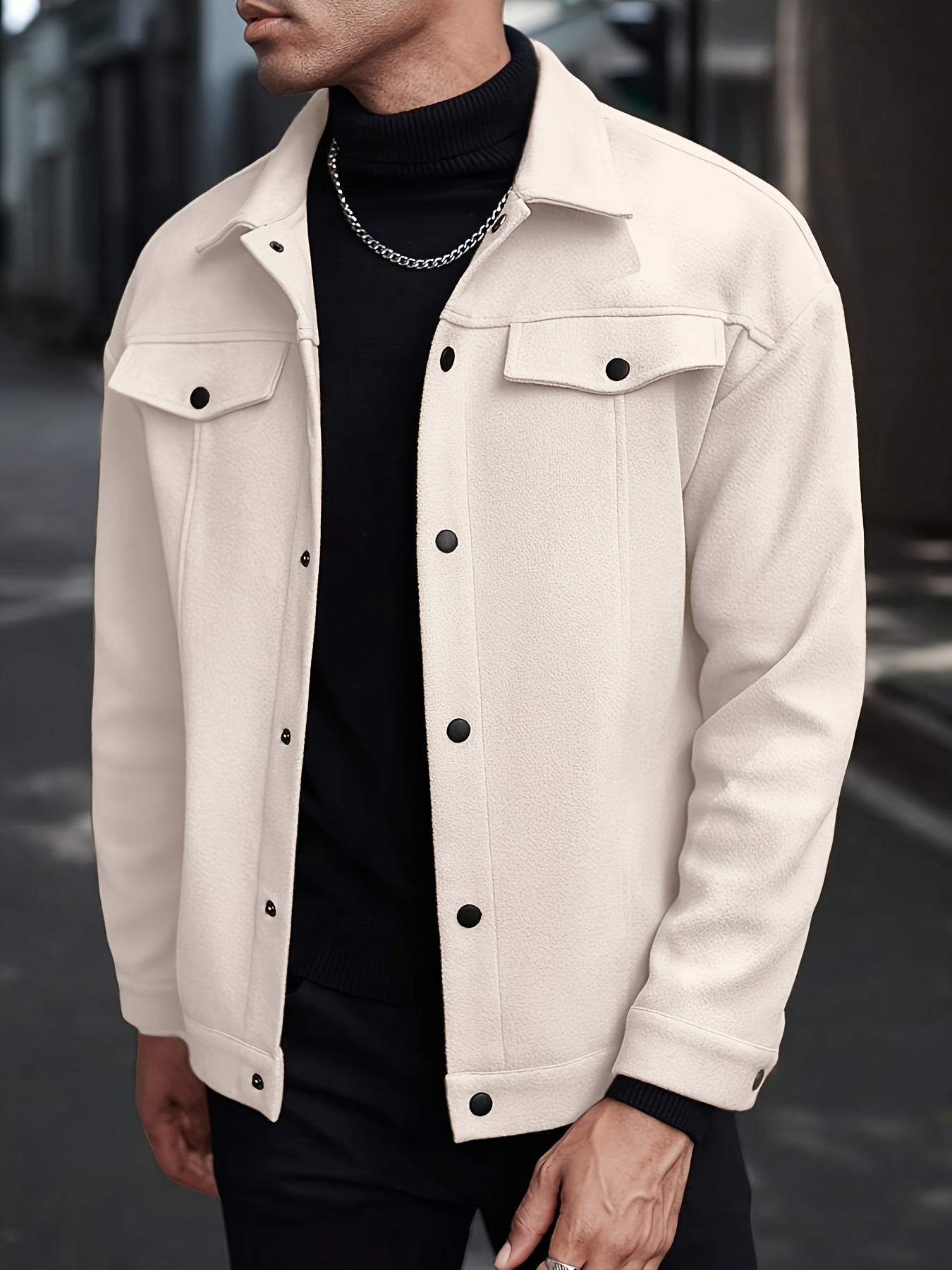 New Cross-Border Trendy Lapel Jacket, Men'S Loose And Versatile, Casual Short Coat, British Style Menswear