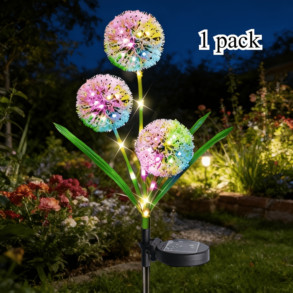 E-shop Solar-Pusteblumenlampe für den Außenbereich, geeignet für die Landschaftsbeleuchtung auf Gartenwegen Rasenflächen. Solar-Außenlampen zur