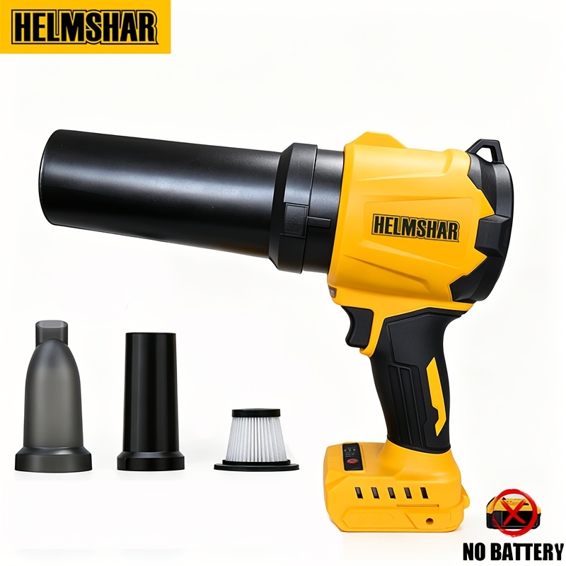 TEMU Handheld Leaf Blower Cordless, For 20v Battery, 2-in-1 Portable Blower & Vacuum Cleaner, Lightweight For Patio, Garden, Leaves, Dust, Car Clean,