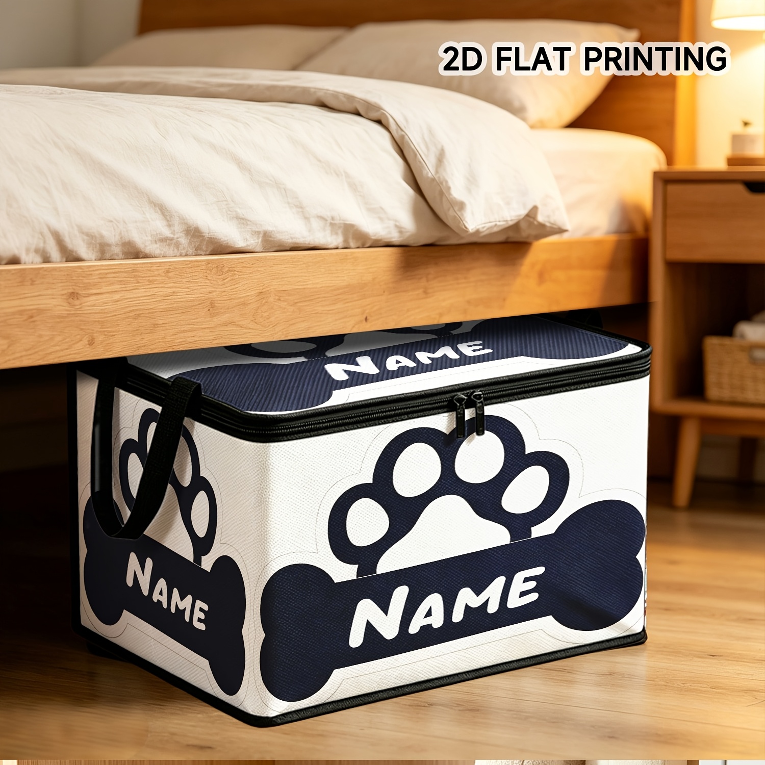 Personalized Pet Name Custom Non-Woven Fabric Storage Box