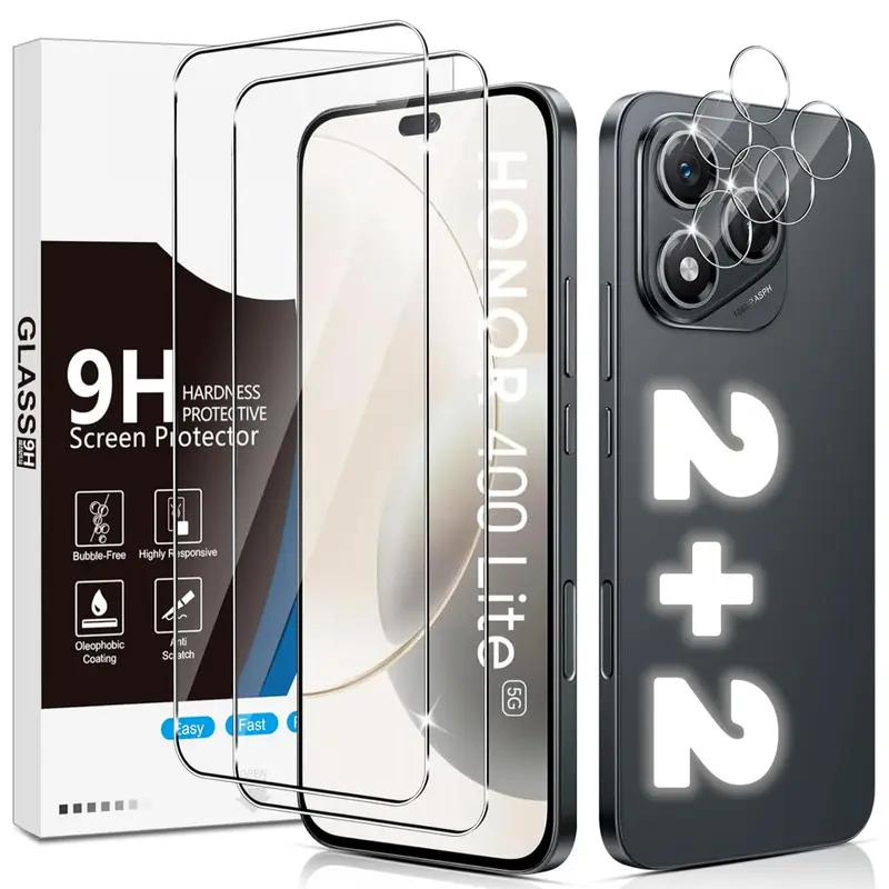 iVoler 3 2 Pezzi Vetro Temperato per Honor X8a, 3 Pezzi Pellicola Protettiva con 2 Pezzi iVoler 3 2 Pezzi Vetro Temperato per Honor X8a, 3 Pezzi Pellicola Protettiva con 2 Pezzi