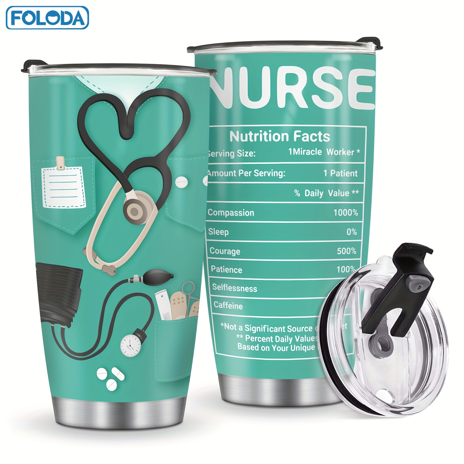 Doctor Nurse Enfermera En Apuros 20oz Tumbler Stainless Steel