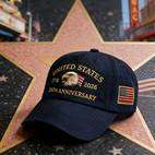 2pcs american flag baseball caps suitable for history police bald 50 star stripe commemorative hats with statue of 1776 2026 dates unisex gift for men women police uniform