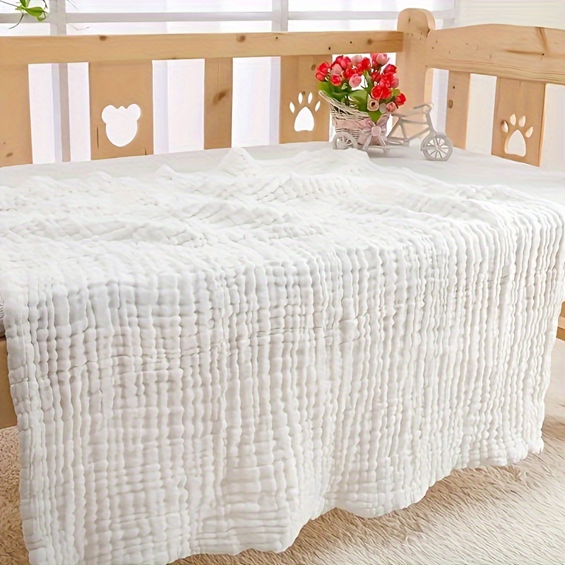 

Soft 6-layer Cotton Muslin Blanket For Babies: Hand Wash Only, Suitable For Ages 0-3