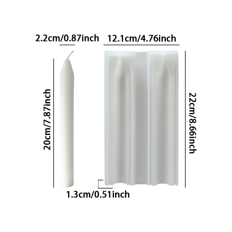 TEMU Spiral Candle Mold, Taper Candle Mold, Minimalist Candle Mold, Silicone Candle Mold, Scented Candle Mold, Candle Making, Decorative Mold Spiral