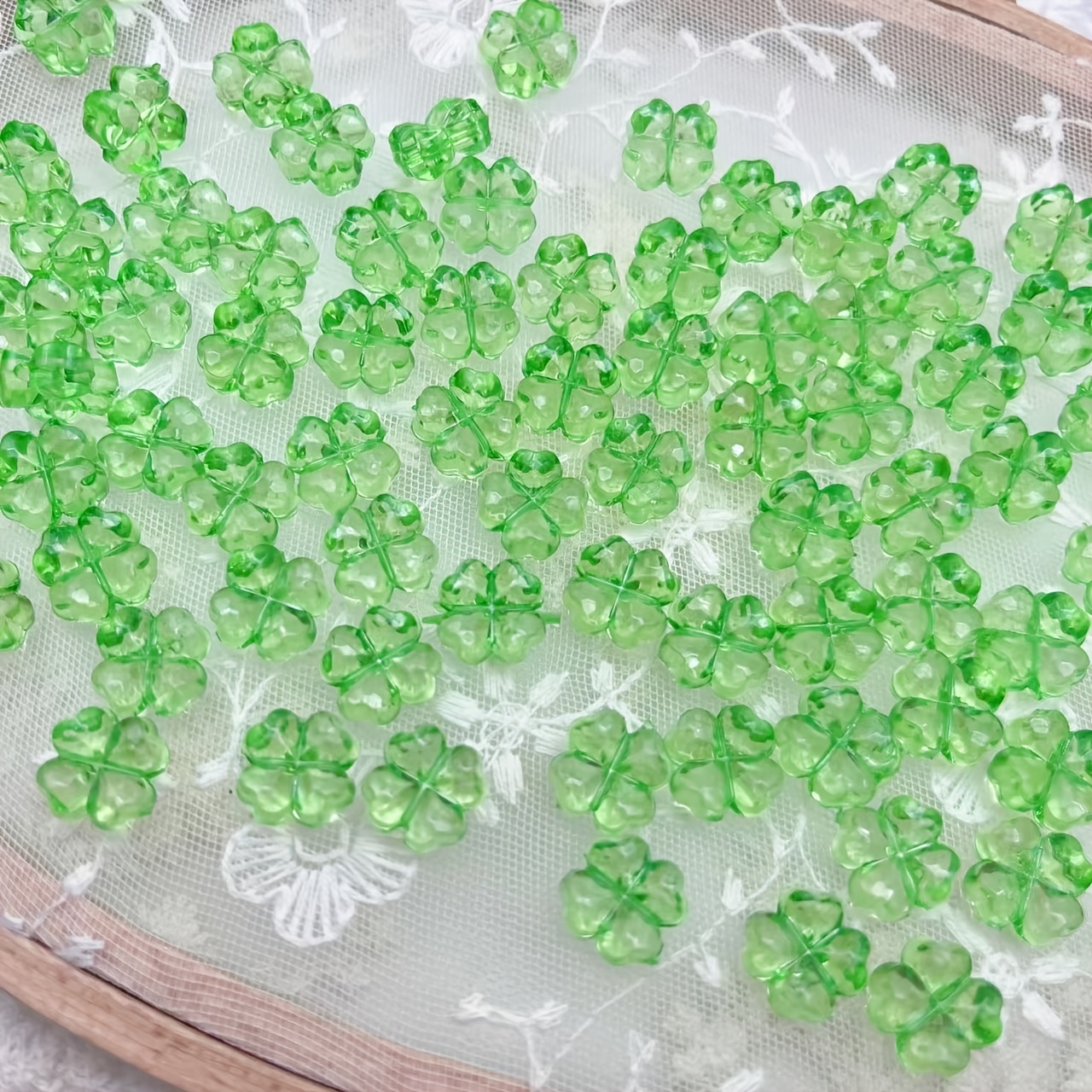 

25/50pcs Perles de à Feuilles en Acrylique 3D Vert Vibrant - pour la Création de Bracelets Porte- DIY, Floraux & Boucles d'Oreilles, Perles pour Bracelets