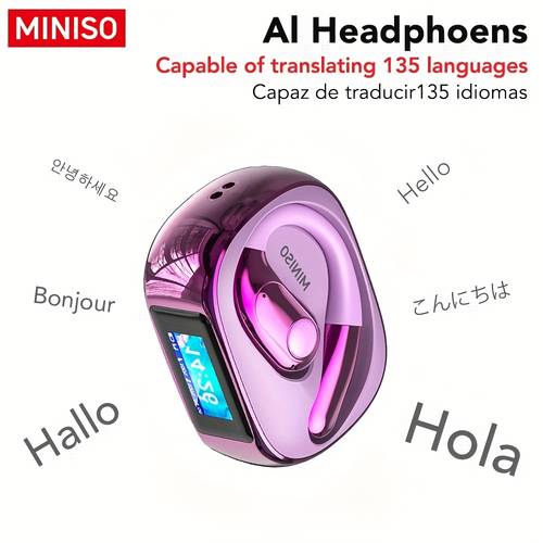 ms193 ai translation headset led 40 hour high fidelity gaming mode for calls for interpretation two way voice interpretation negotiations