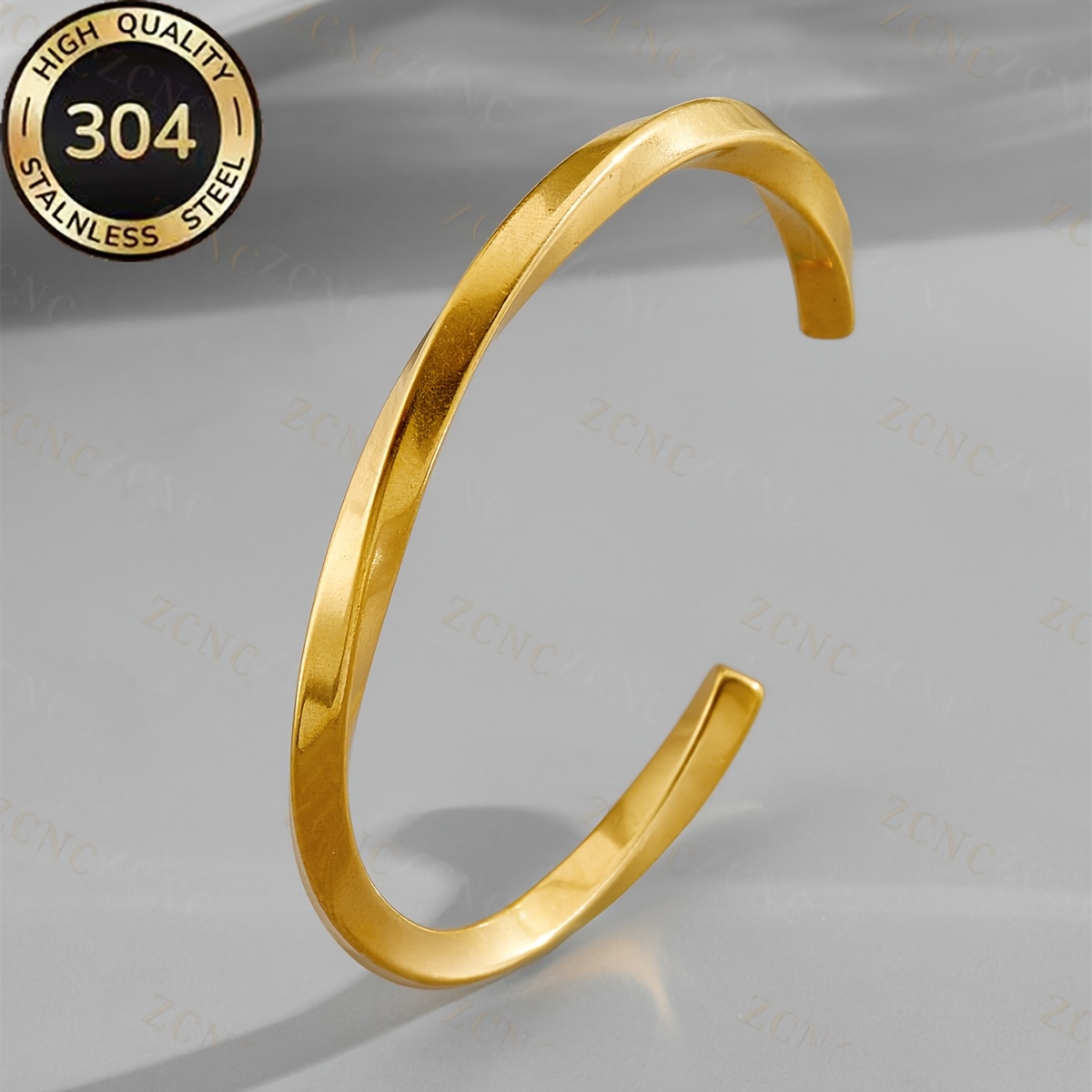 Men's Minimalist Stainless Steel Cufflink Bracelet